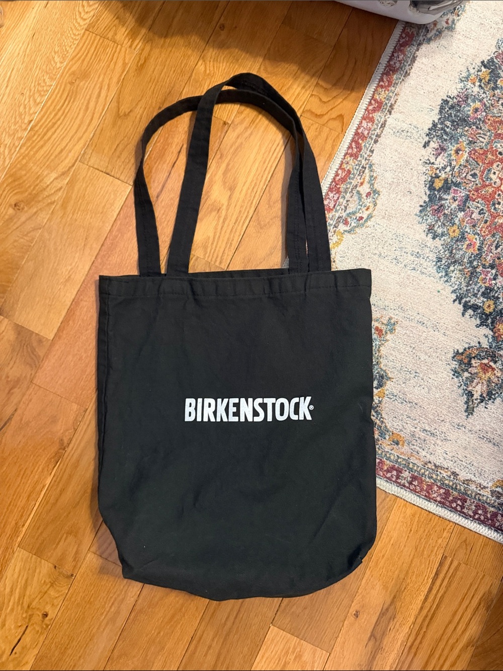Birkenstock Black Canvas Logo Tote